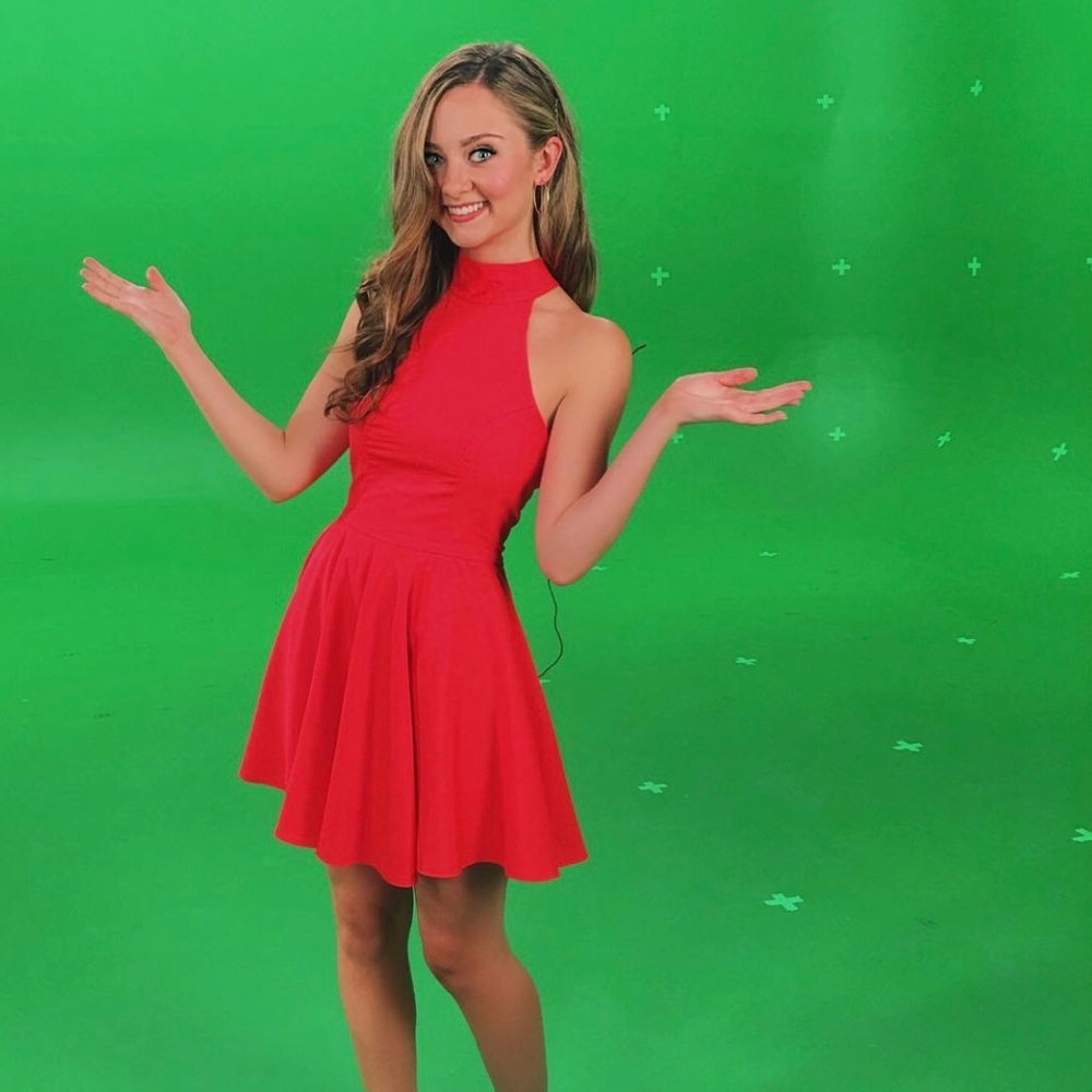 Naven high neck skater dress